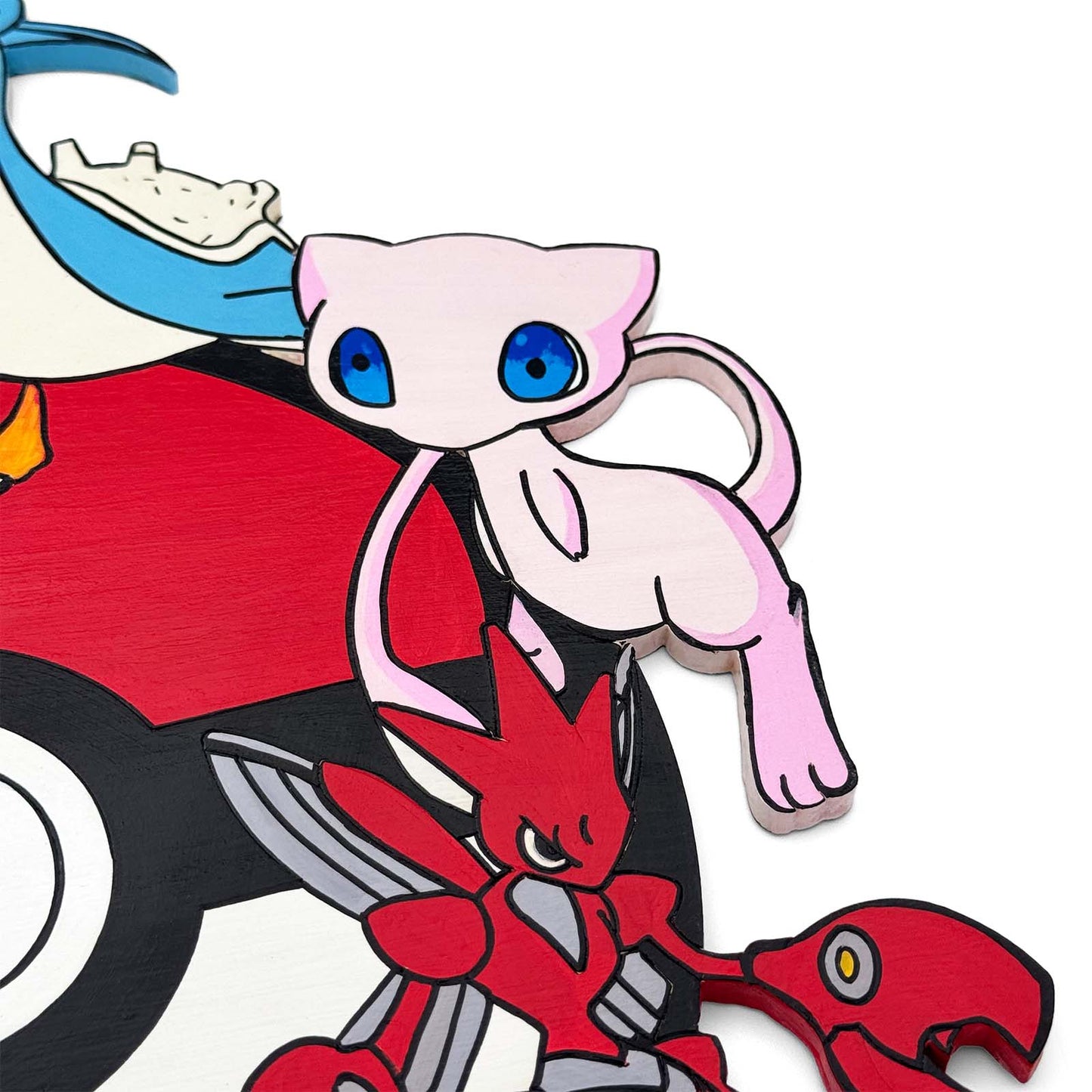 Pokemon Themed Hand-Painted Wooden Kids Name Plate