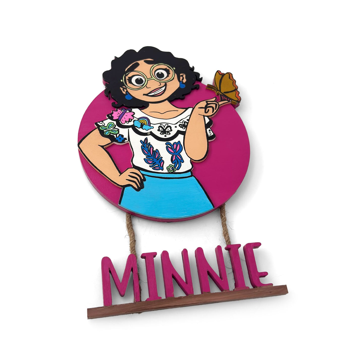 Mirabel Themed Hand-Painted Wooden Kids Name Plate