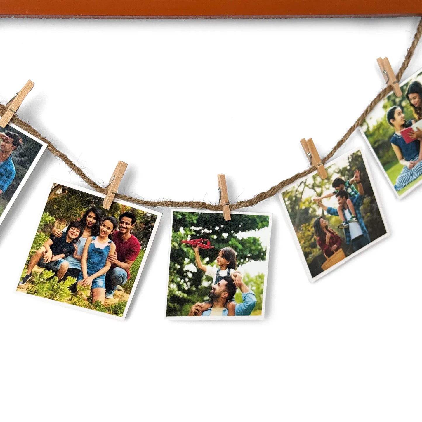 Personalised Hand-Painted Wooden Single Plank Photo Holder