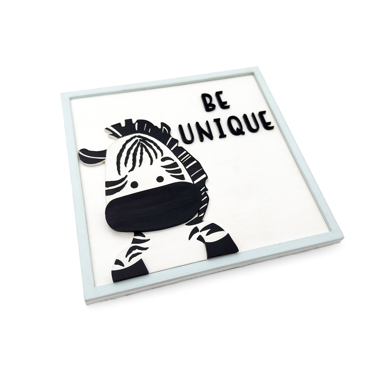 Animal Themed Hand-Painted Wooden Kids Wall Frame Combo of 3