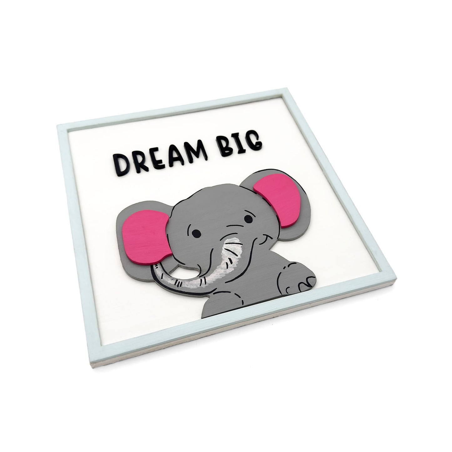 Animal Themed Hand-Painted Wooden Kids Wall Frame Combo of 3