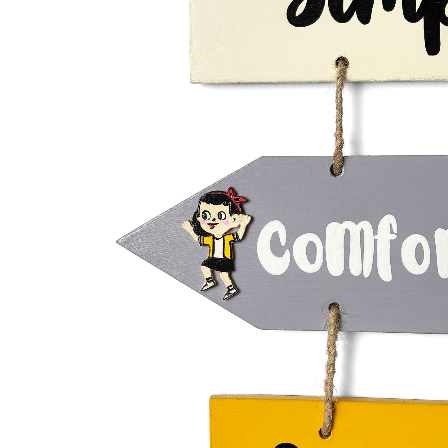 Welcome To Our Home Hand-Painted Wooden Arrow Plank Wall Hanging - Design 13