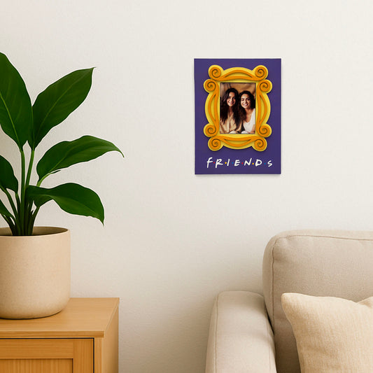 F.R.I.E.N.D.S. Hand-Painted Wooden Photo Holder - Purple