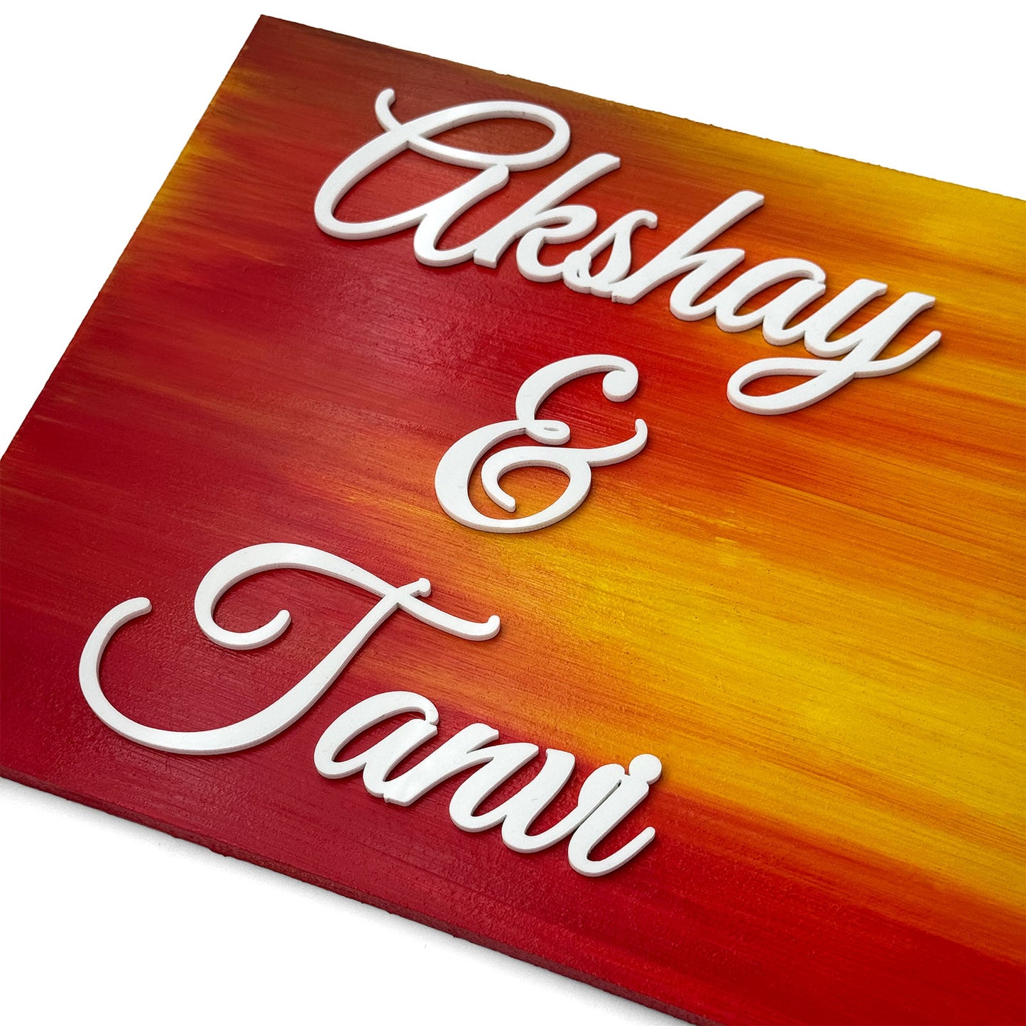 Hand-Painted Wooden Name Plate With Jar For Home - Only Jar Board