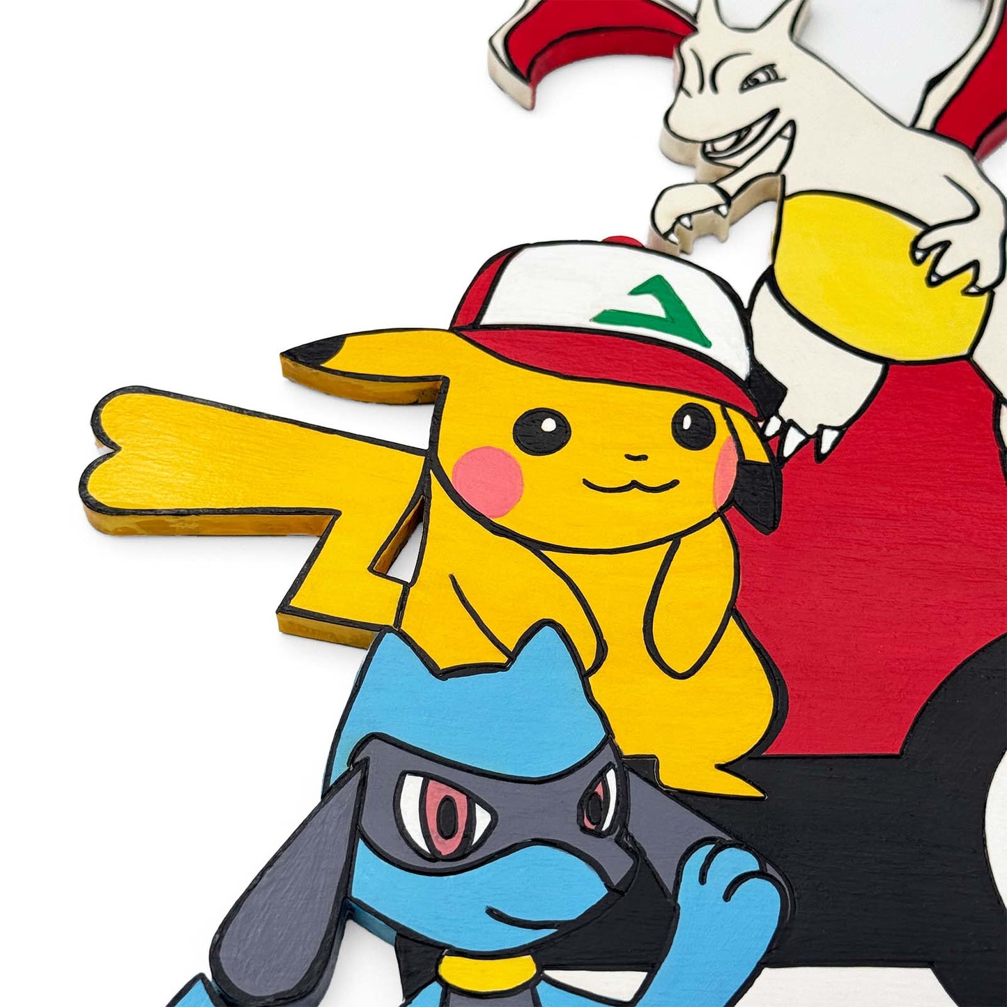 Pokemon Themed Hand-Painted Wooden Kids Name Plate