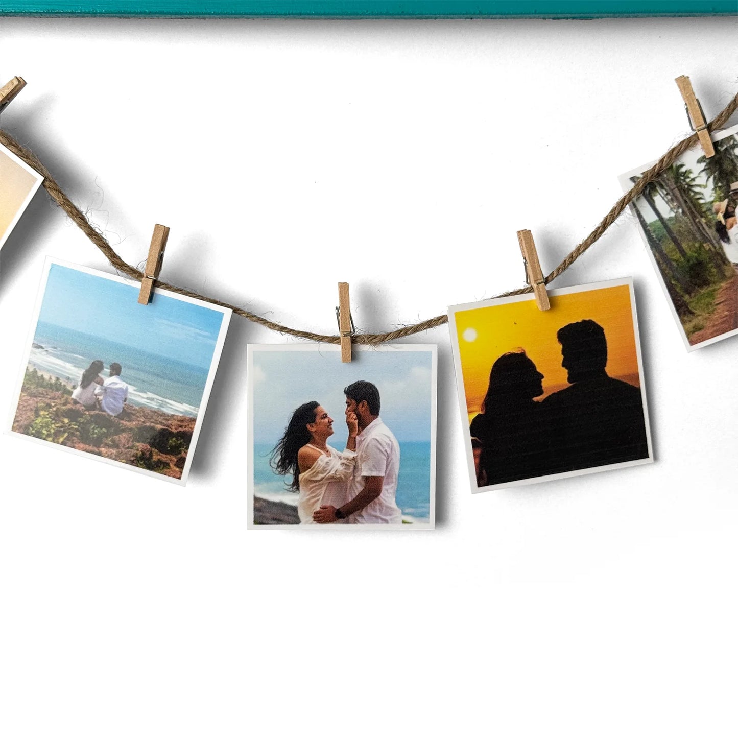 Personalised Hand-Painted Wooden Single Plank Photo Holder