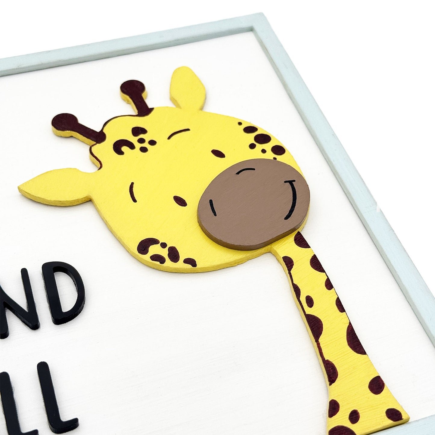 Stand Tall Hand-Painted Wooden Kids Wall Frame