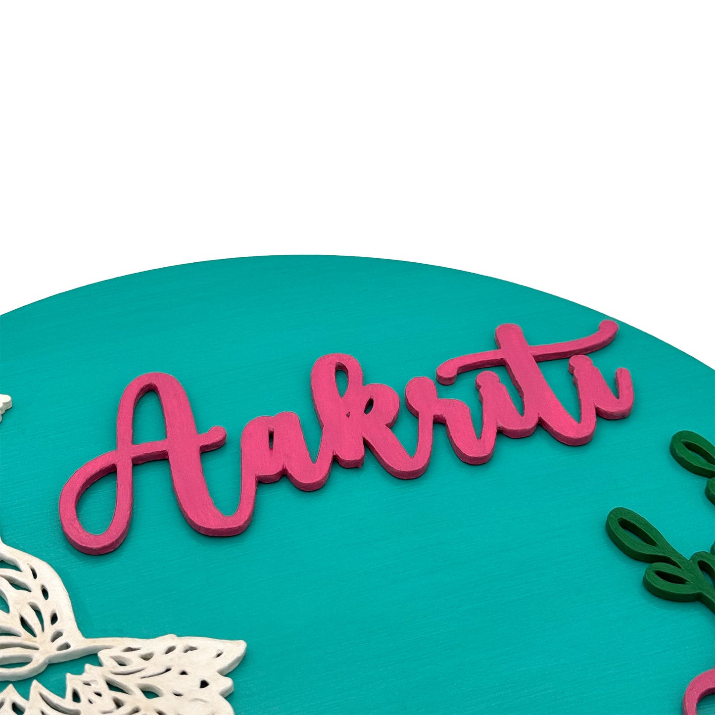 Dance Themed Hand-Painted Wooden Kids Name Plate