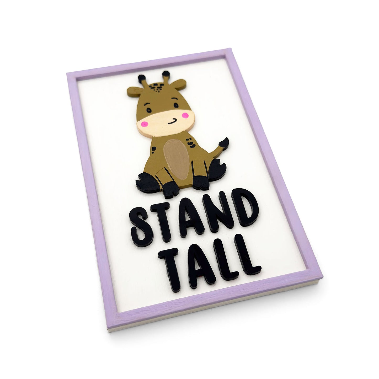 Animal Themed Hand-Painted Wooden Kids Wall Frame Combo of 6