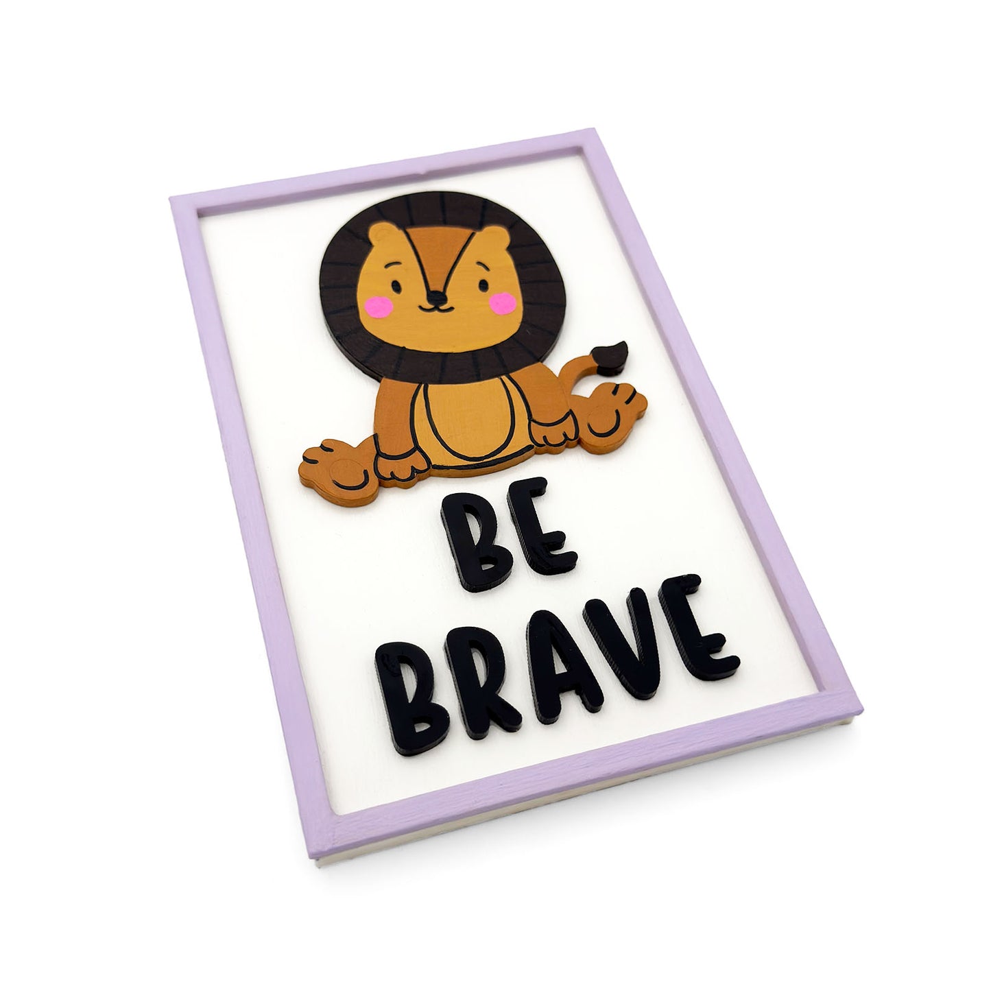 Animal Themed Hand-Painted Wooden Kids Wall Frame Combo of 6