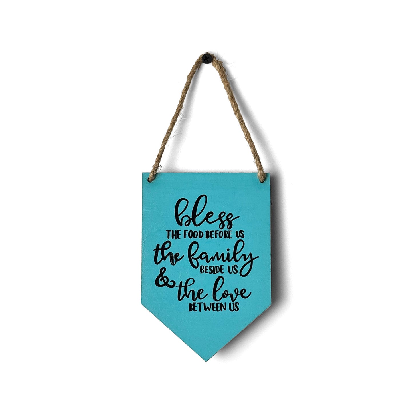 Bless Hand-Painted Wooden Banner Hanging