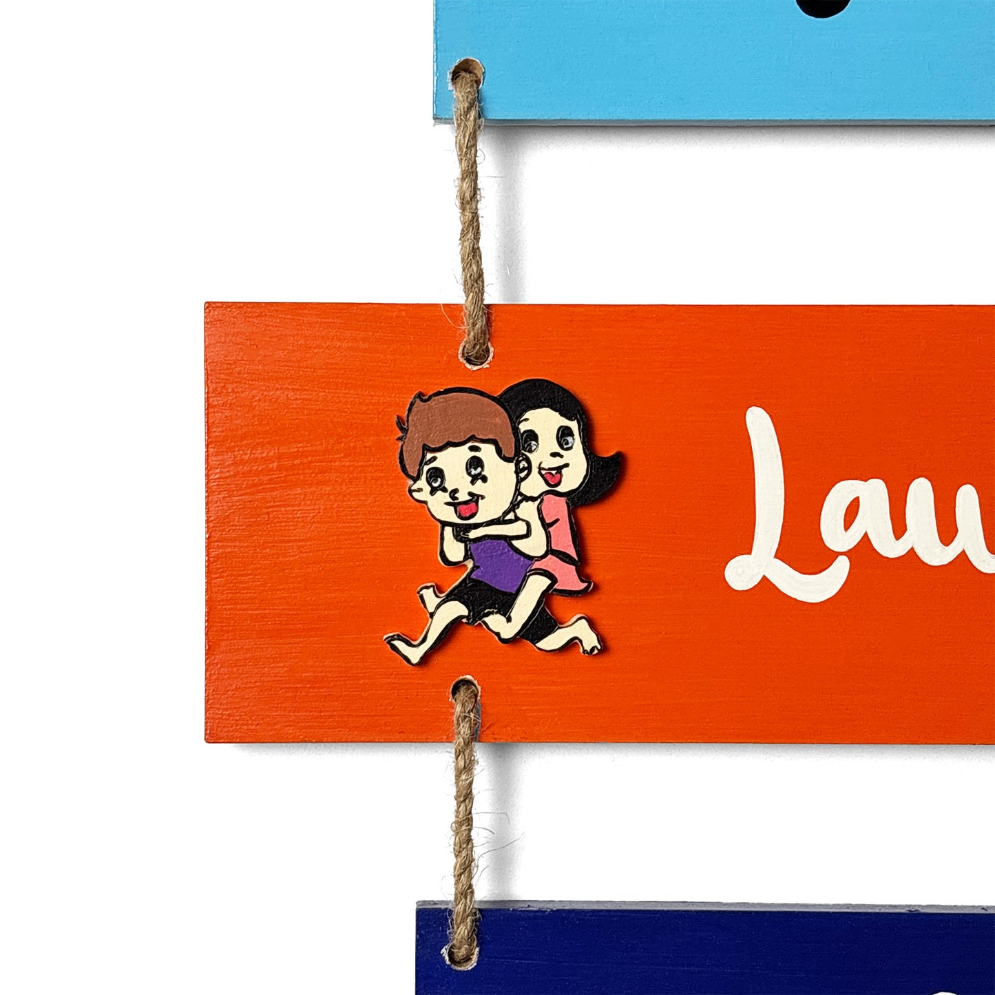 This House Is Our Comfort Zone Hand-Painted Wooden Plank Wall Hanging