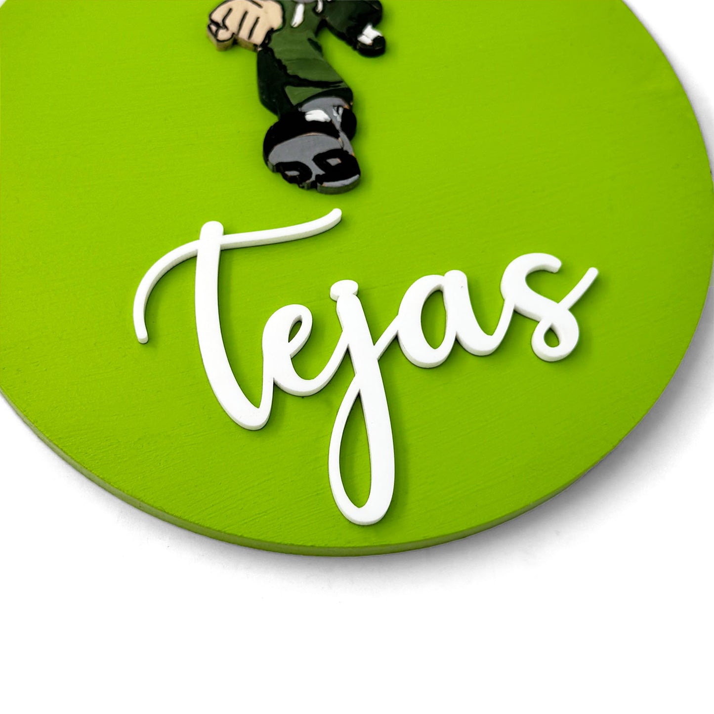 Ben 10 Themed Hand-Painted Wooden Name Plate For Kids