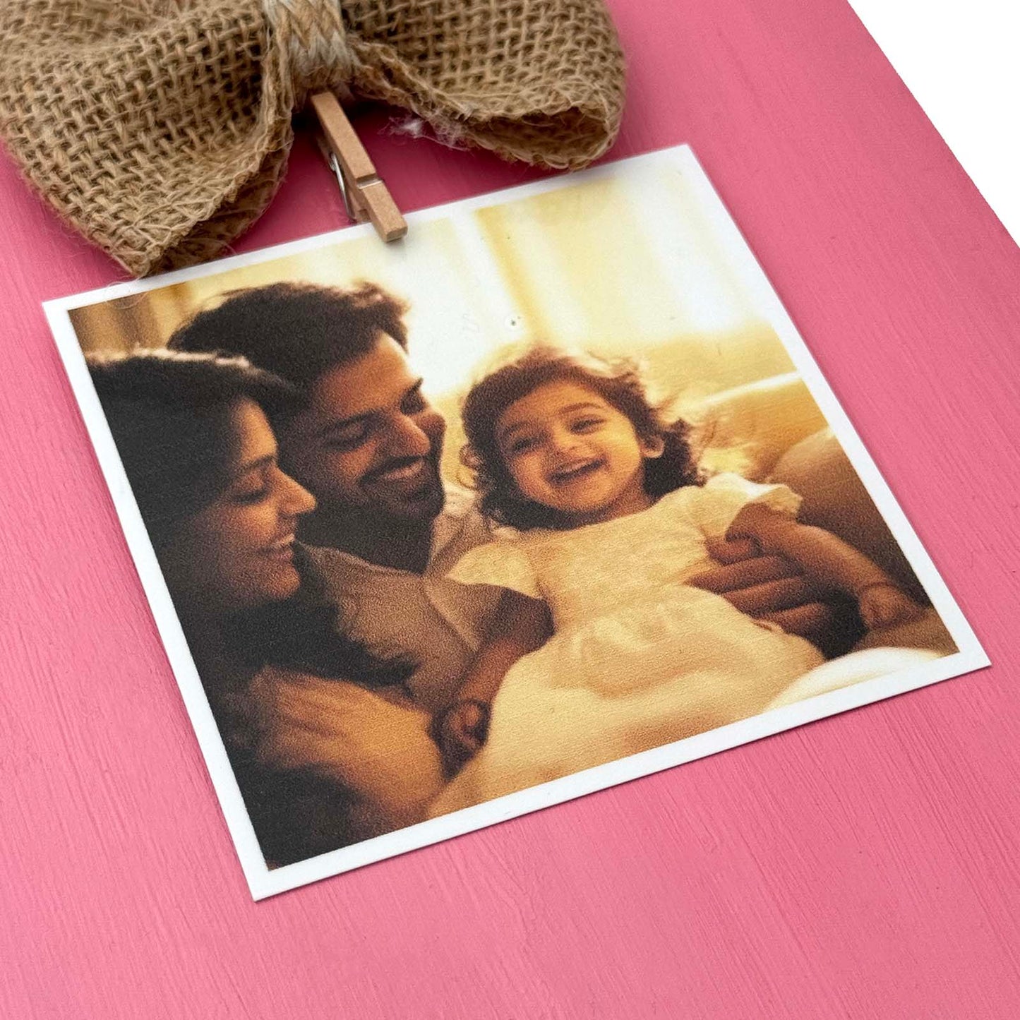 Personalised Hand-Painted Mini Wooden Photo Holder