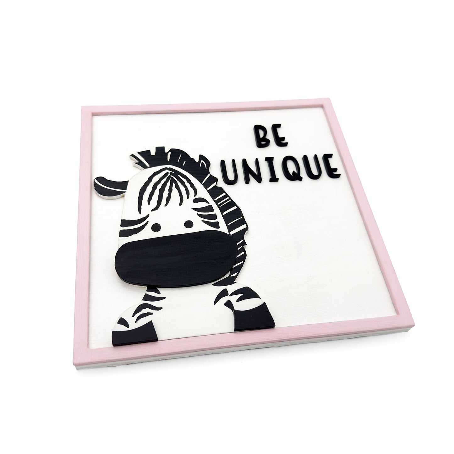 Animal Themed Hand-Painted Wooden Kids Wall Frame Combo of 3