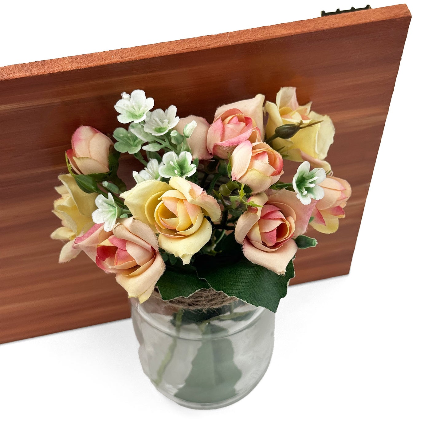 Every Family Has A Story Welcome To Ours Hand-Painted Wooden Name Plate With Jar For Home - Jar Board & One Plank