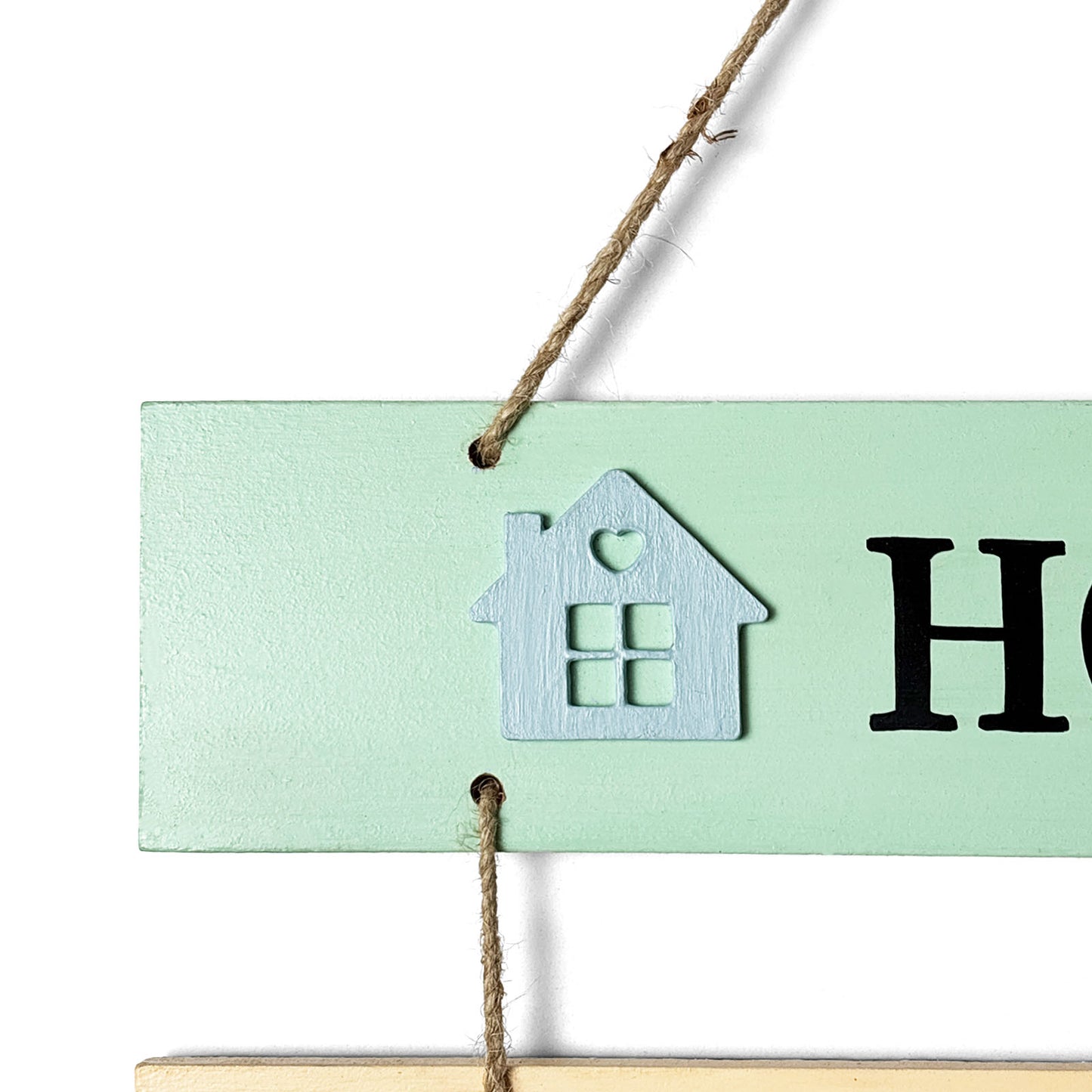 Home Hand-Painted Wooden Plank Wall Hanging