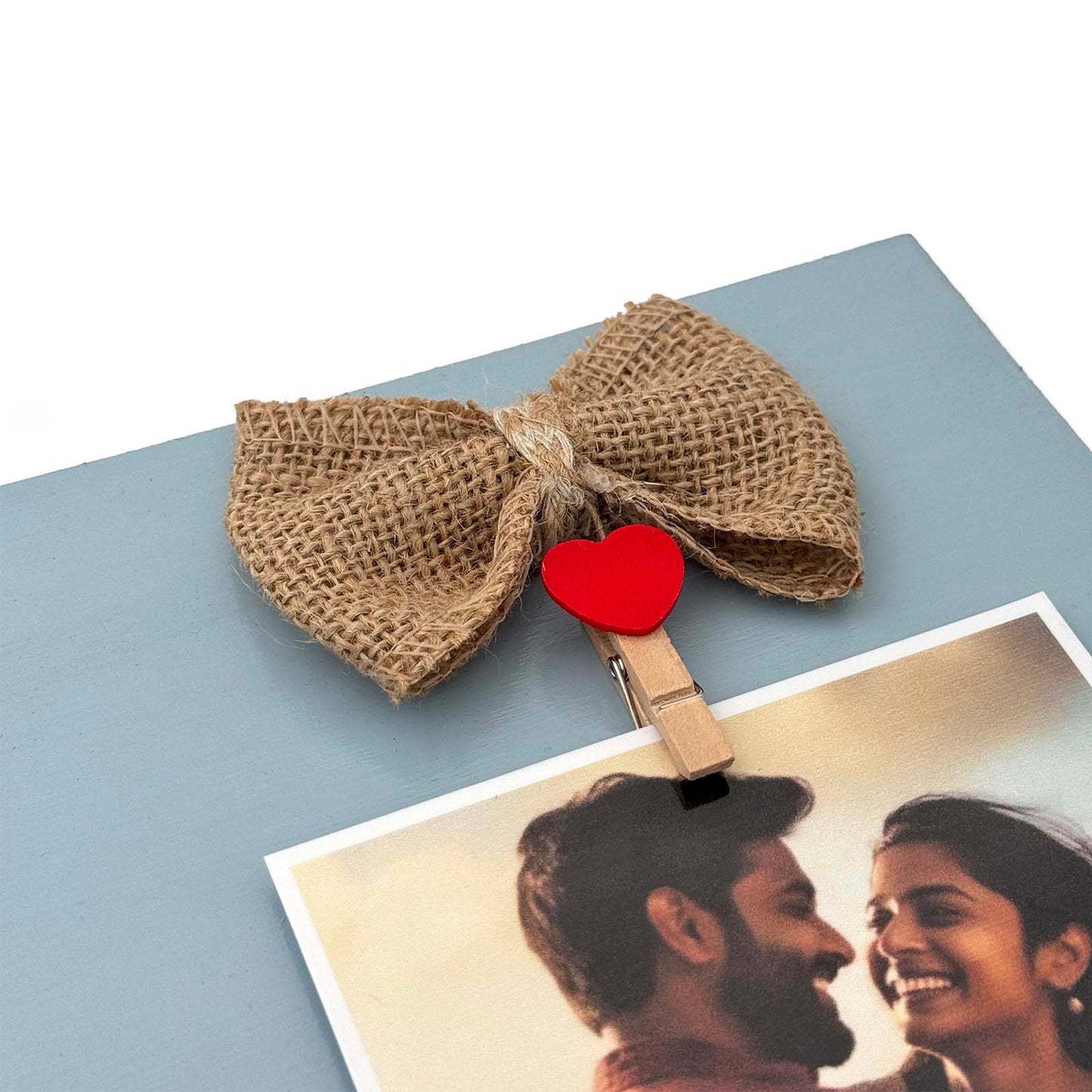 You're My Person Hand-Painted Wooden Photo Holder - Light Grey