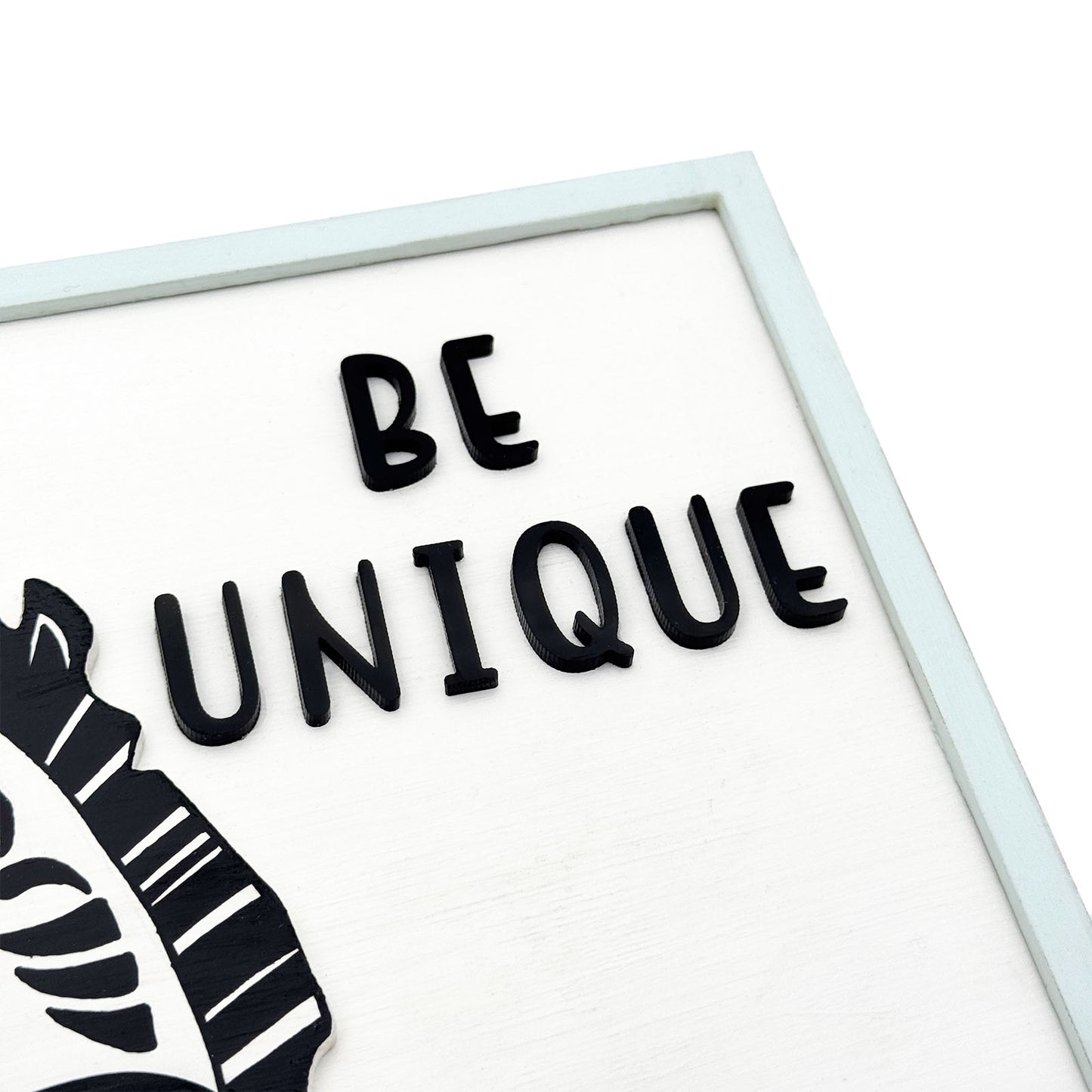 Be Unique Hand-Painted Wooden Kids Wall Frame