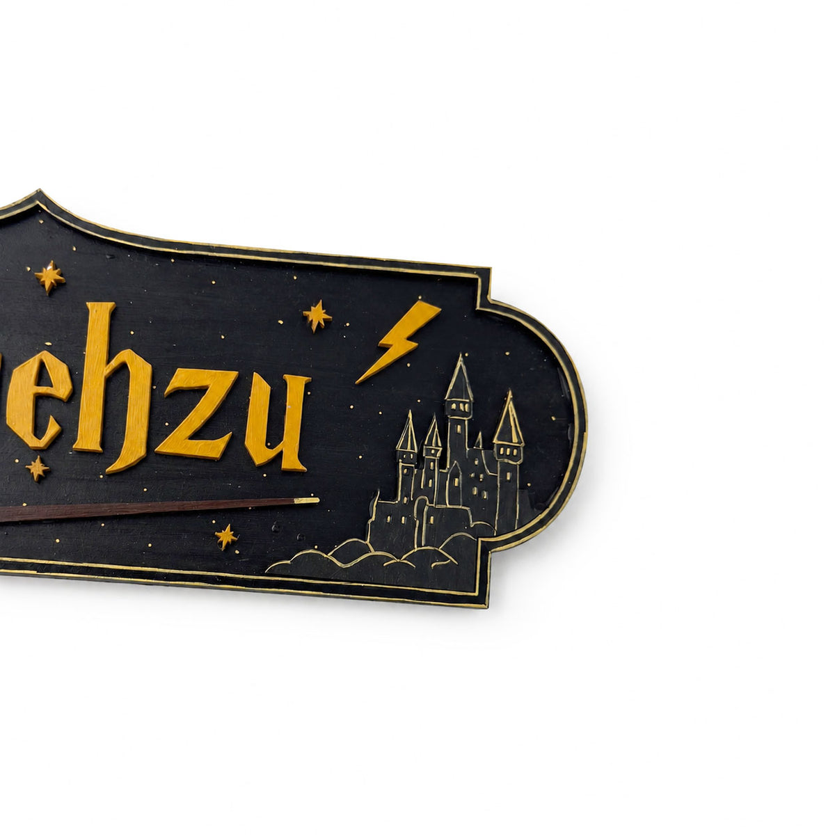 Harry Potter Themed Hand-Painted Wooden Kids Name Plate - Design 2