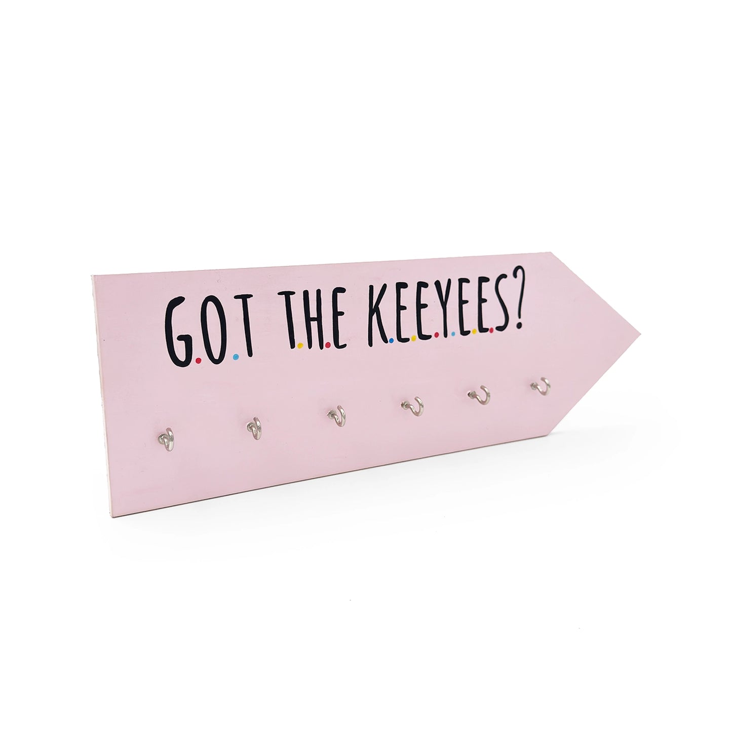 Hand-Painted Wooden Atrow Key Holder- Got The Keeyees?