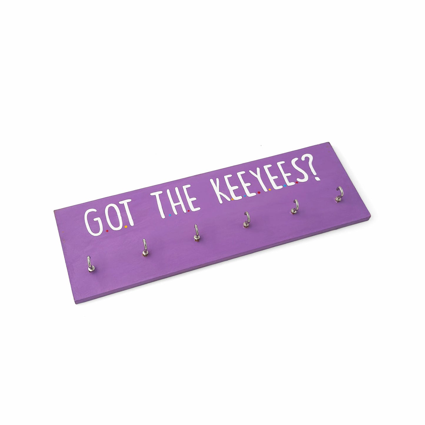 Got The Keeyees? Hand-Painted Wooden Key Holder