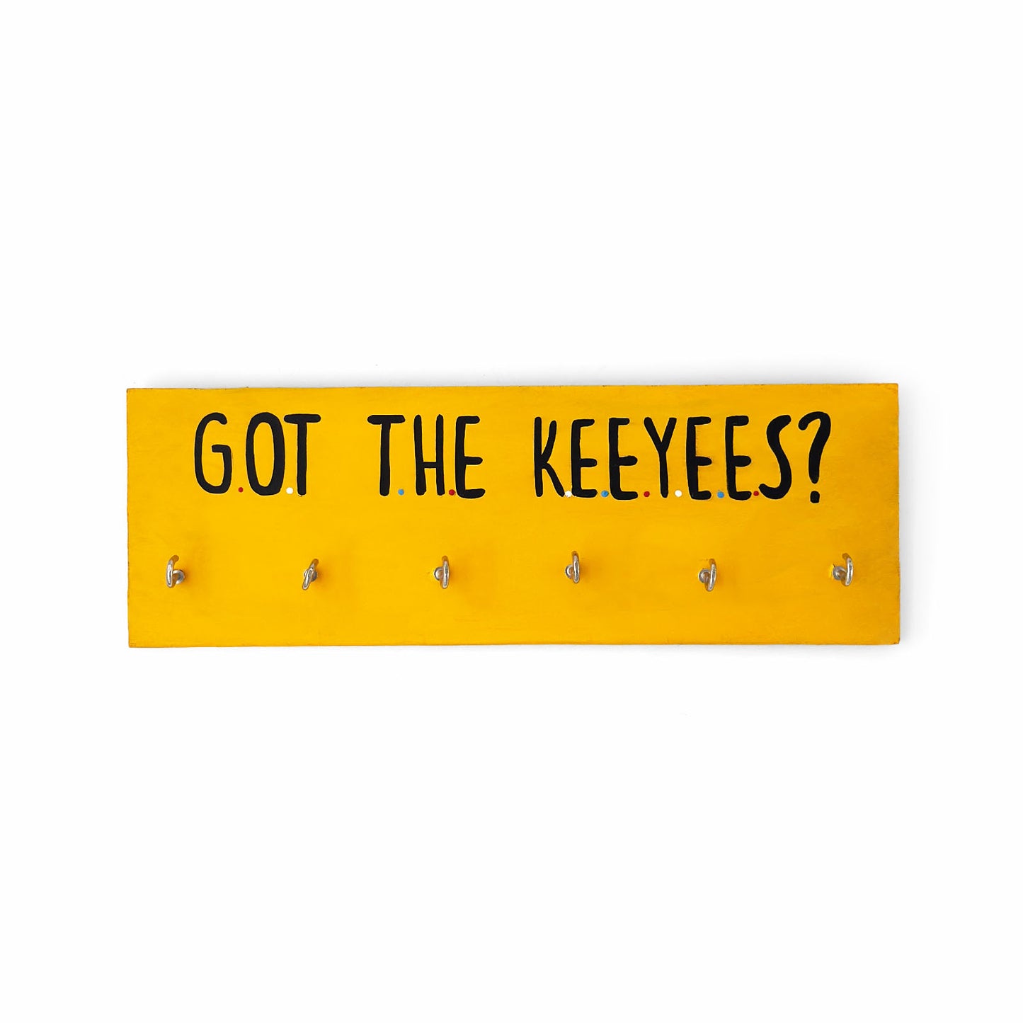 Got The Keeyees? Hand-Painted Wooden Key Holder