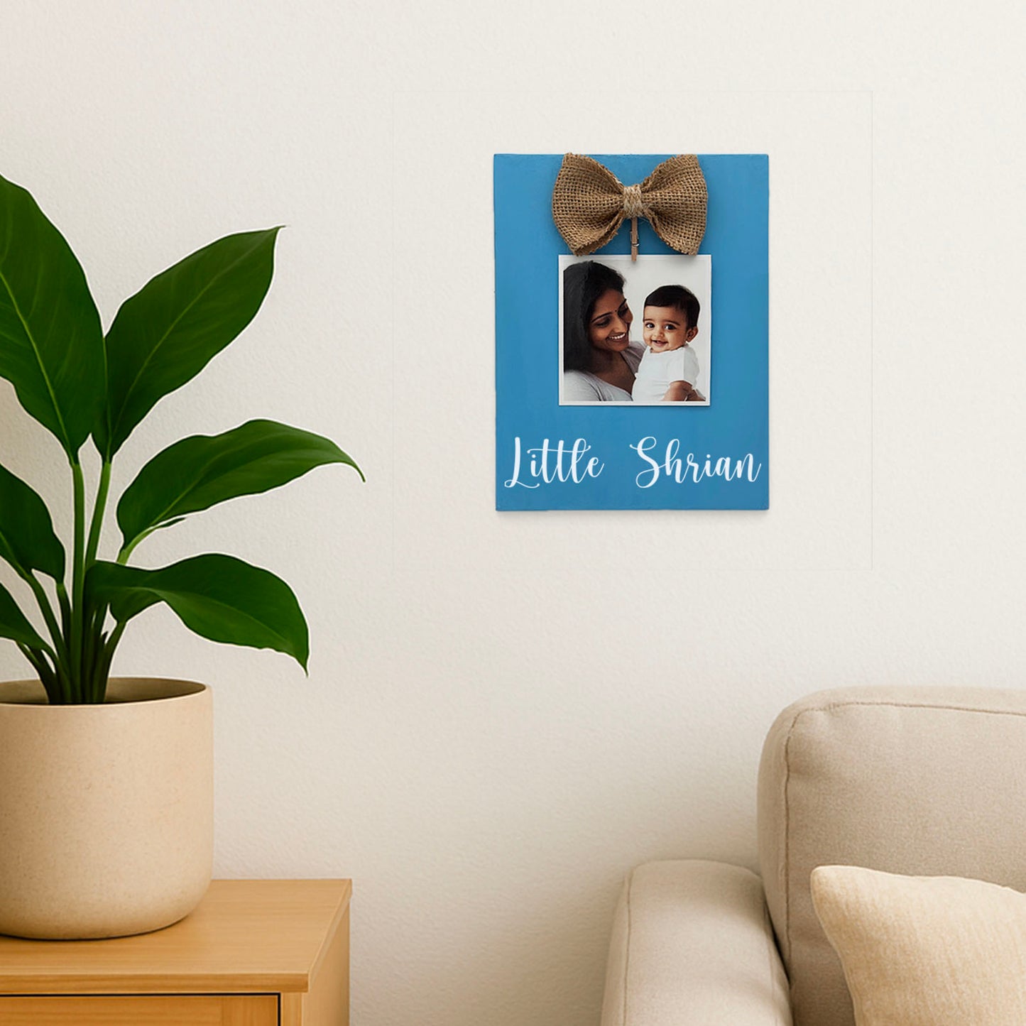 Personalised Hand-Painted Mini Wooden Photo Holder