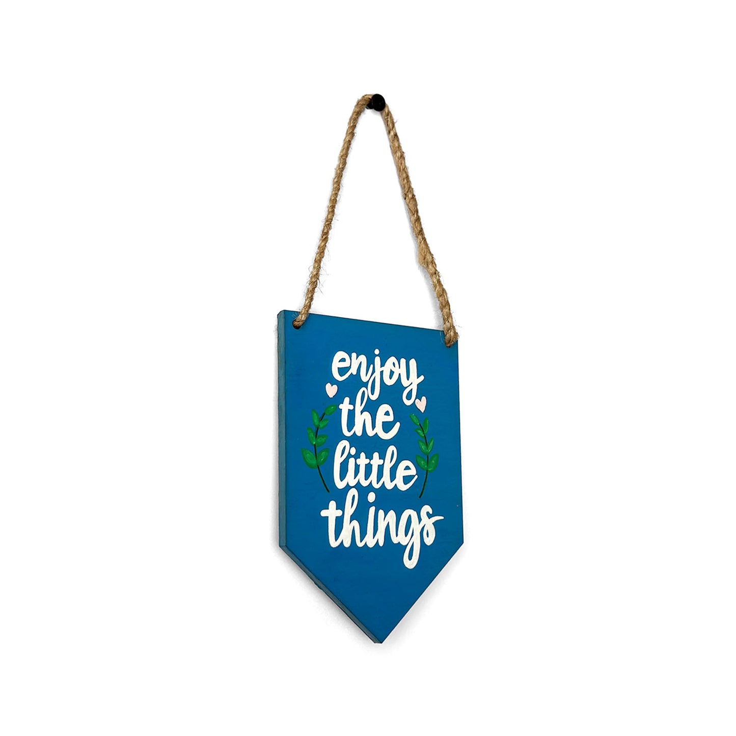 Enjoy The Little Things Hand-Painted Wooden Banner Hanging