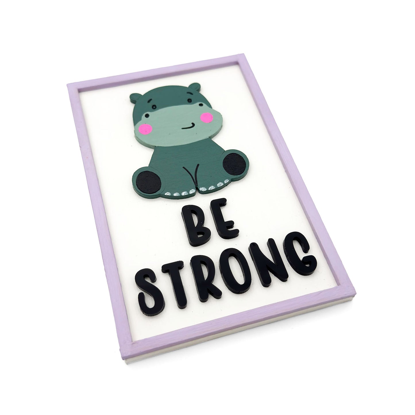 Animal Themed Hand-Painted Wooden Kids Wall Frame Combo of 6