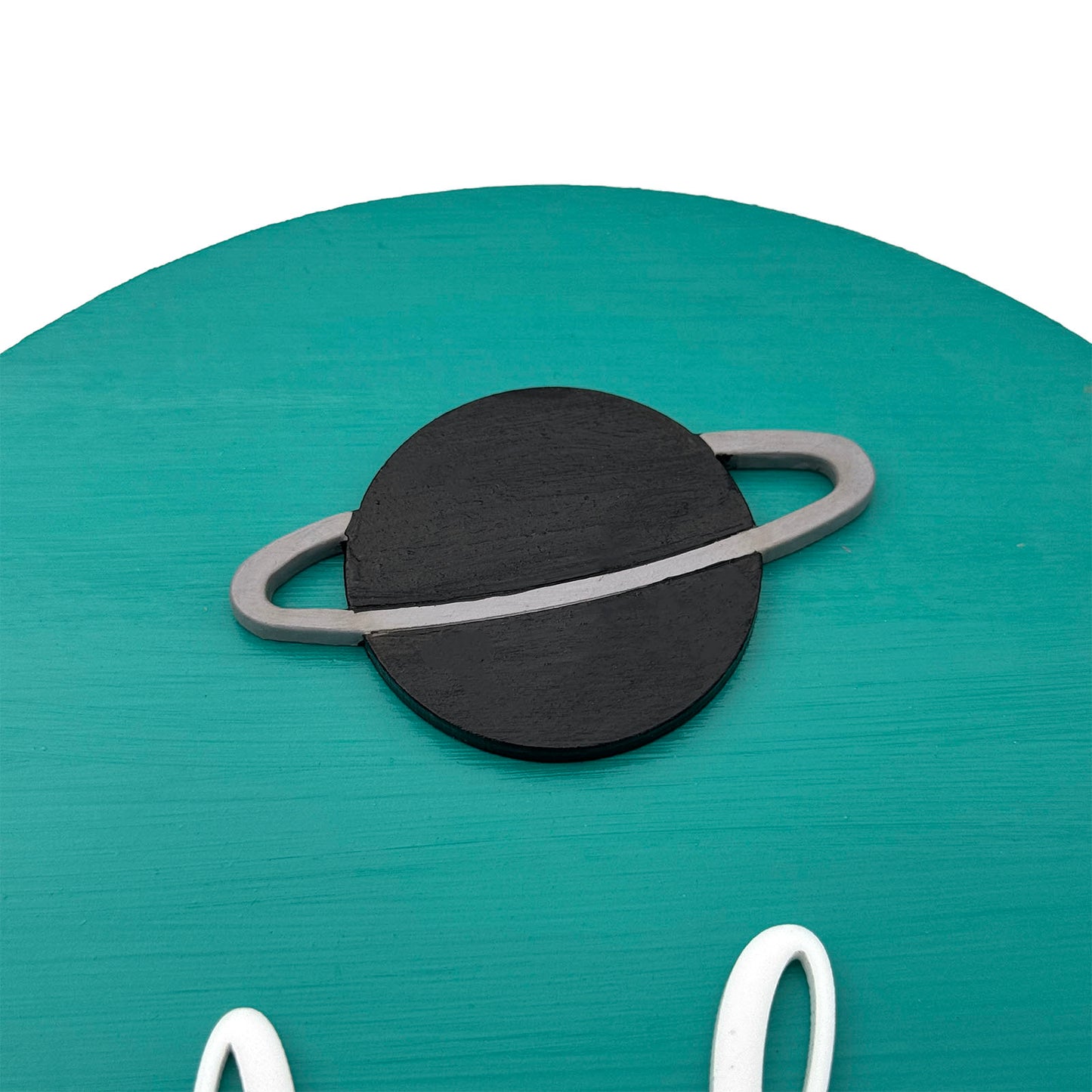 Space Themed Hand-Painted Wooden Mini Kids Name Plate