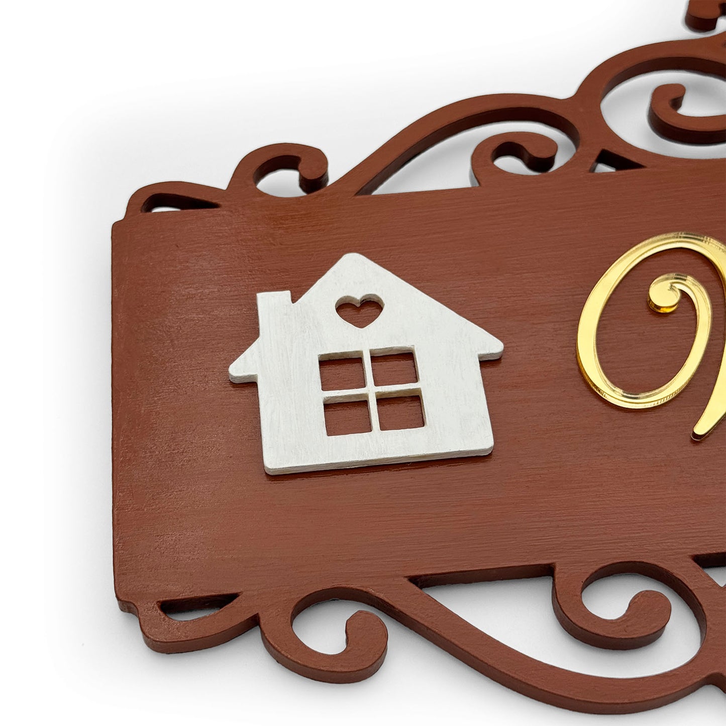 House Sign Hand-Painted Wooden Name Plate For Home