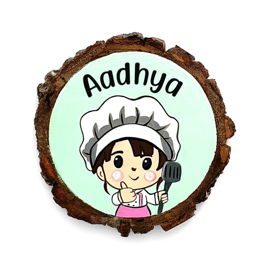 Personalised Hand-Painted Wooden Coaster