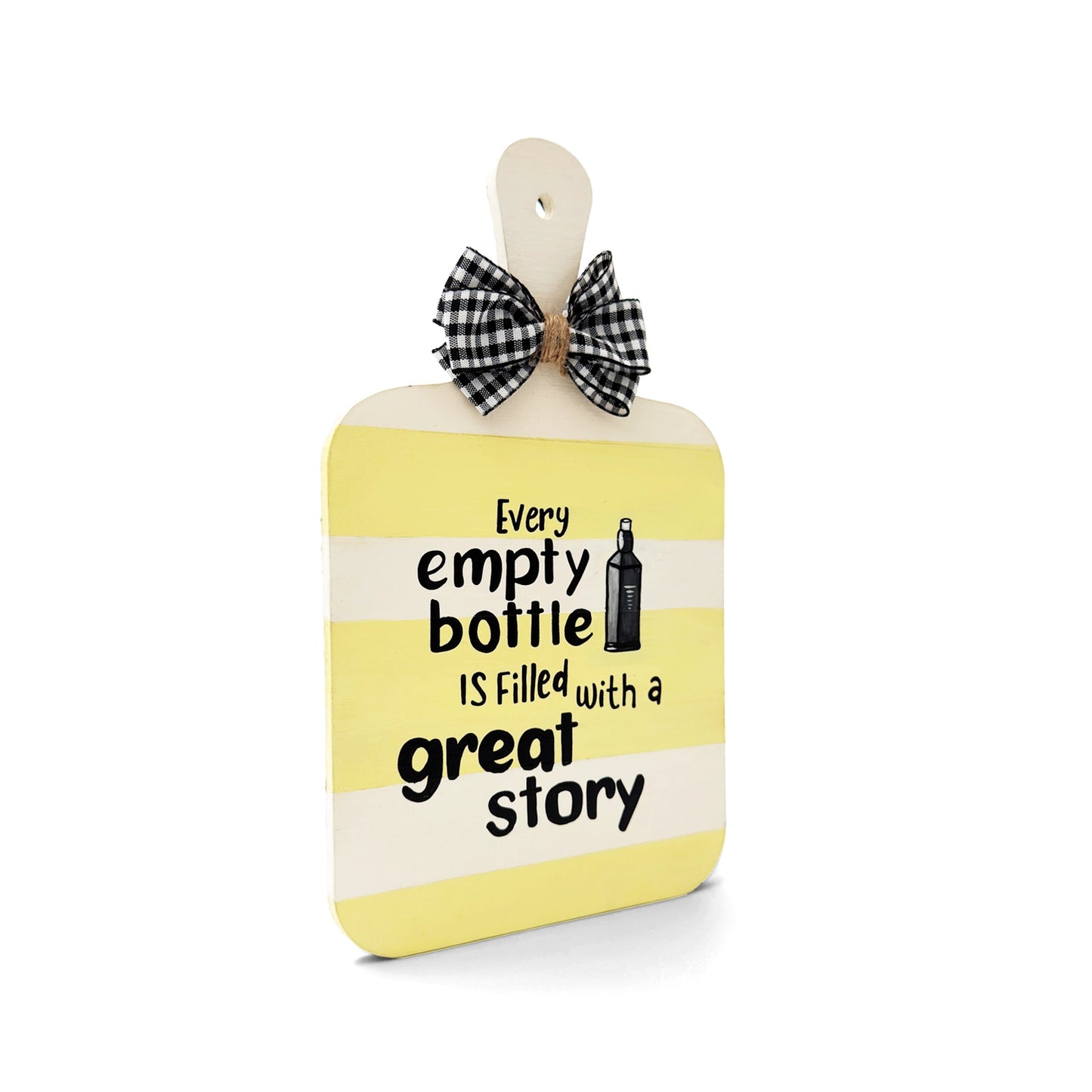 Great Story Hand-Painted Wooden Bar Room Hanging