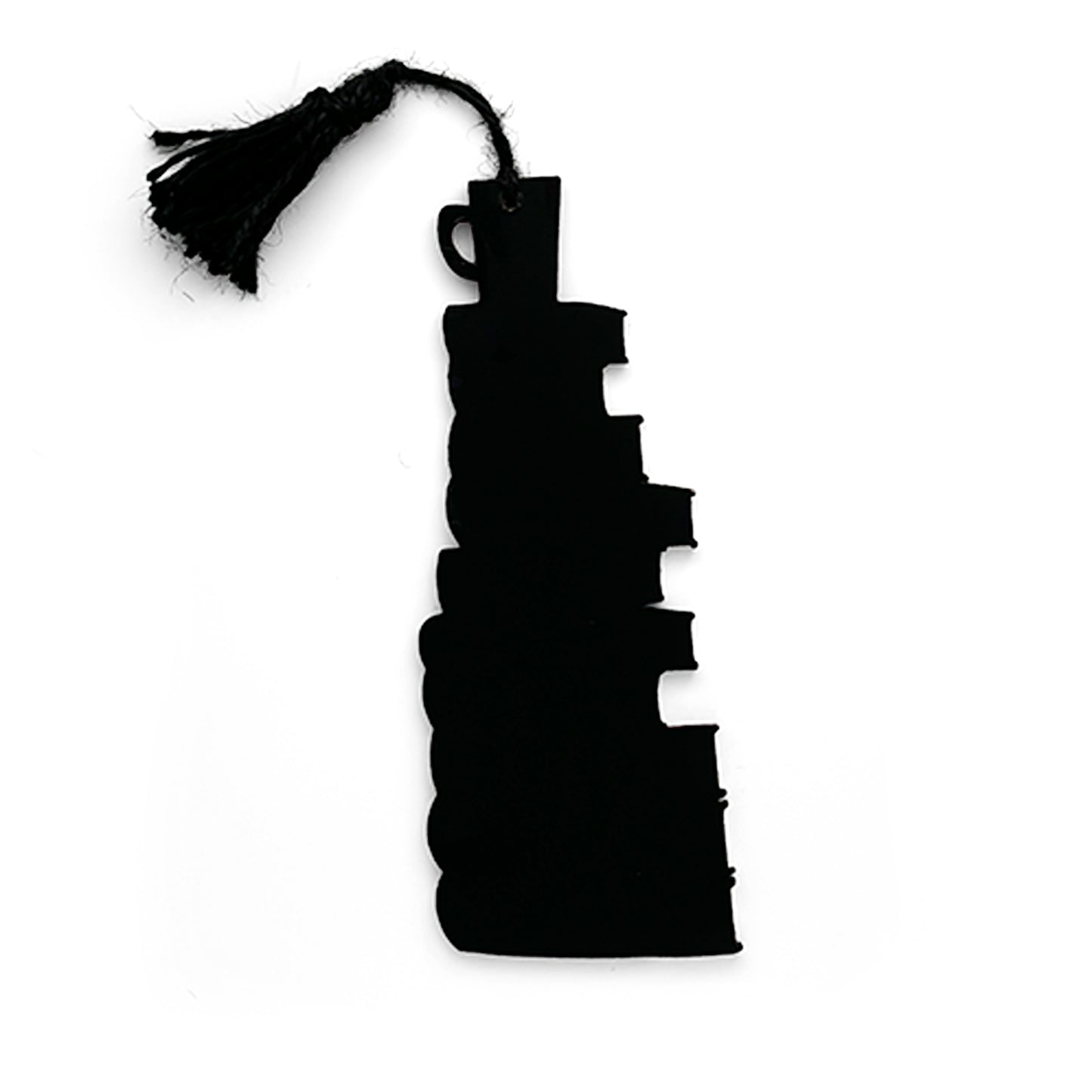 Hand-Painted Wooden Bookmark - Books