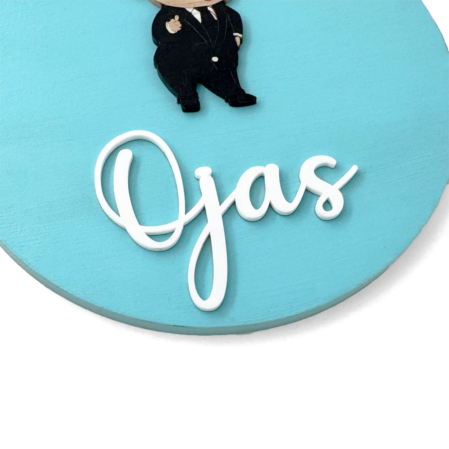 The Boss Baby Themed Hand-Painted Wooden Name Plate For Kids