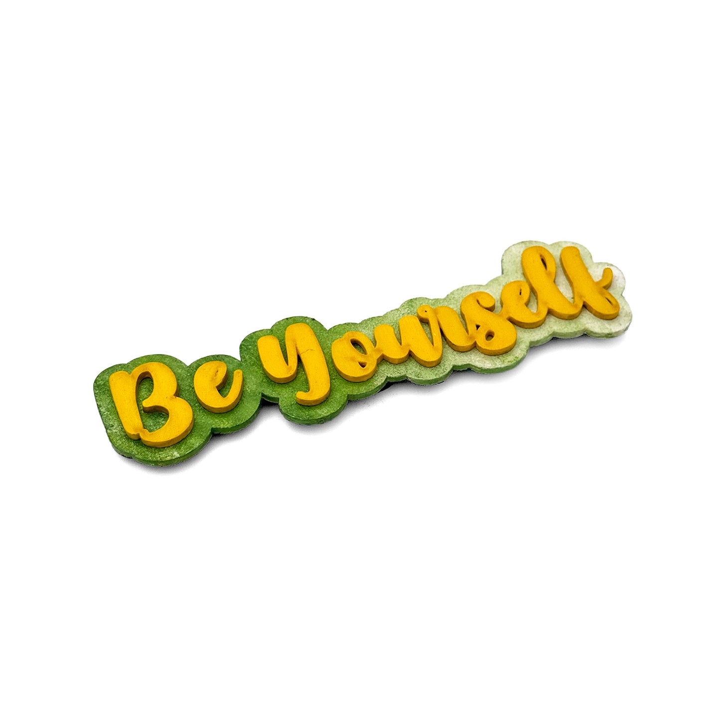 Be Yourself Hand-Painted Wooden Double Layered Fridge Magnet