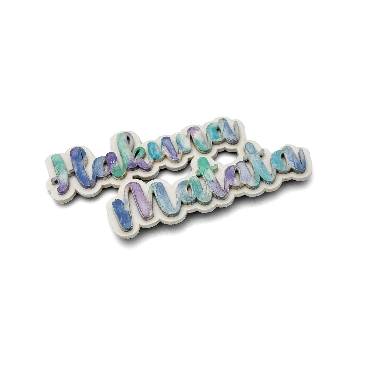 Hakuna Matata Hand-Painted Wooden Double Layered Fridge Magnet